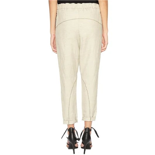 NOSTRASANTISSIMA PANTALONE BAGGY CON IMPUNTURE Negozio