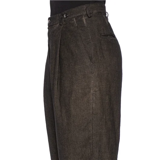 MASNADA PANTALONE BAGGY IN CANAPA E LANA Nuova