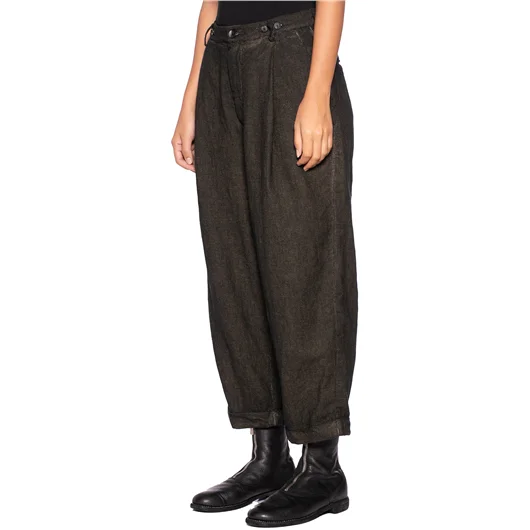 MASNADA PANTALONE BAGGY IN CANAPA E LANA Nuova