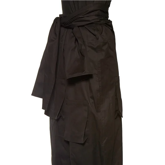 YOHJI YAMAMOTO PANTALONE IN GABARDINE VITA ALTA Spedizione Gratuita