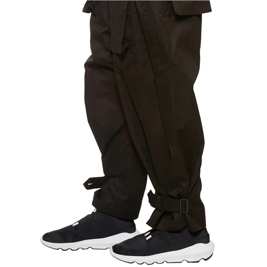 YOHJI YAMAMOTO PANTALONE IN GABARDINE VITA ALTA Spedizione Gratuita