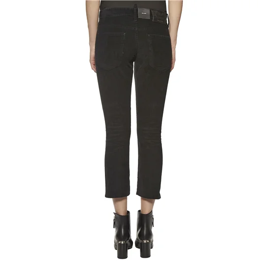 DSQUARED PANTALONE IN VELLUTO A ZAMPETTA Consegna Veloce
