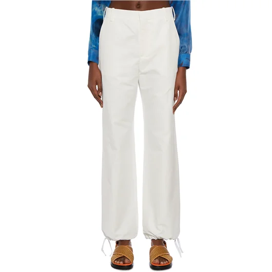 MARNI PANTALONI CARGO IN COTONE E LINO Vendite Flash