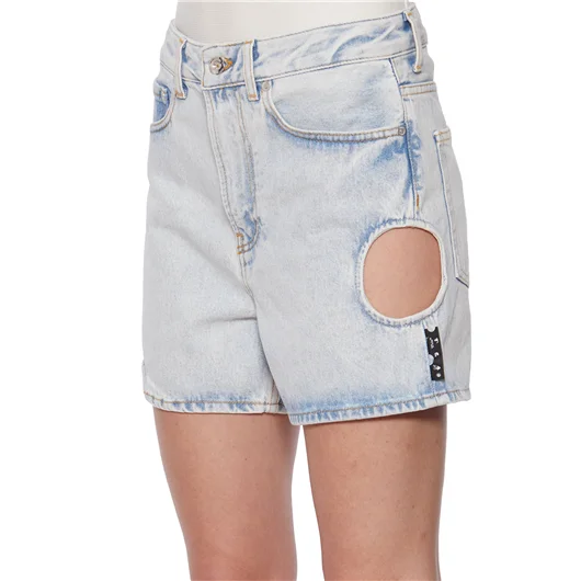 OFF-WHITE CO VIRGIL ABLOH SHORTS IN DENIM METEOR STRAIGHT Sottocosto