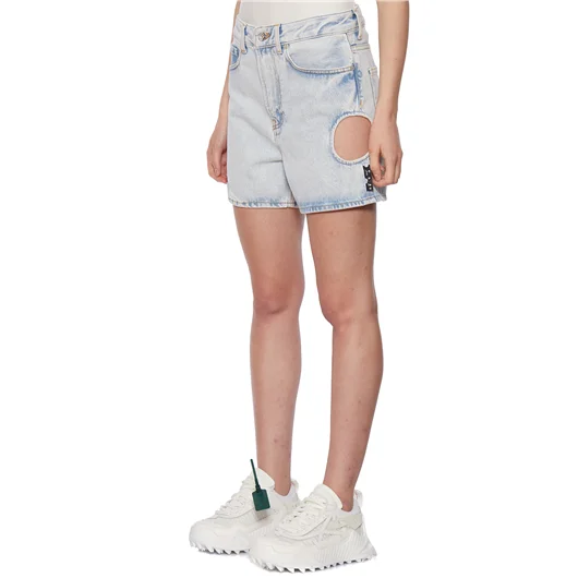 OFF-WHITE CO VIRGIL ABLOH SHORTS IN DENIM METEOR STRAIGHT Sottocosto