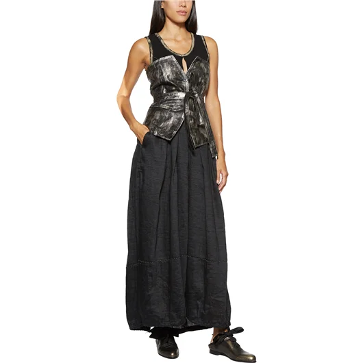 MASNADA TOP IN PELLE LAMINATA Prezzo Ridotto