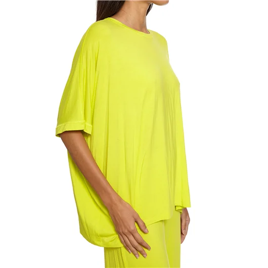NU T-SHIRT GIROCOLLO IRREGOLARE Sconto
