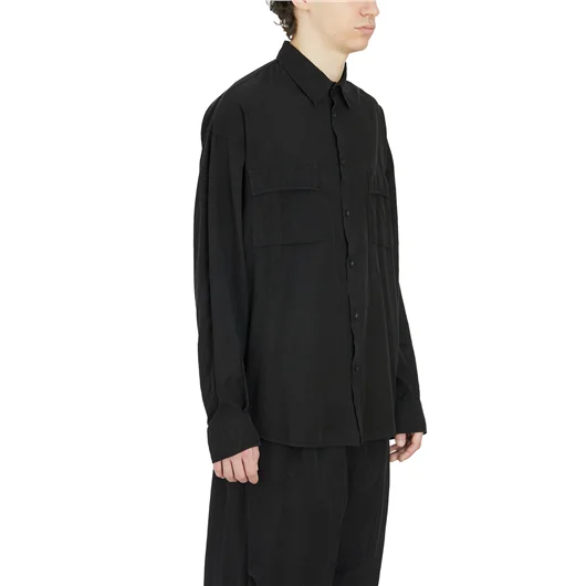ANDREA YA'AQOV CAMICIA OVERSIZE IN CUPRO E COTONE Qualità Garantita