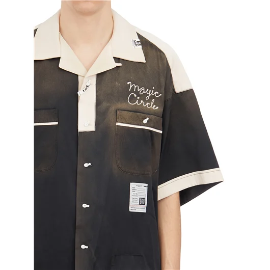 MAISON MIHARA YASUHIRO CAMICIA BOWLING IN RAYON Negozi Online