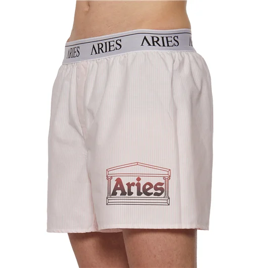 ARIES BERMUDA LOGO IN COTONE Saldi
