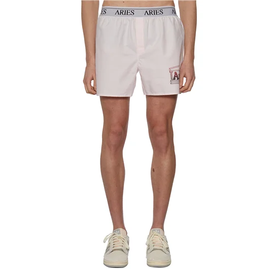 ARIES BERMUDA LOGO IN COTONE Saldi