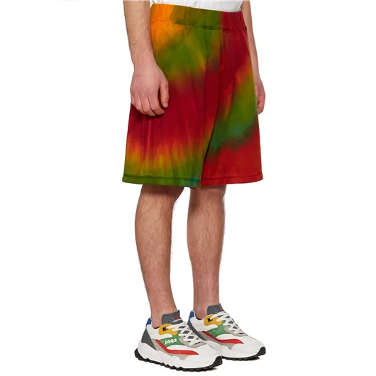 DSQUARED BERMUDA TIE DYE IN COTONE Vendita Economica