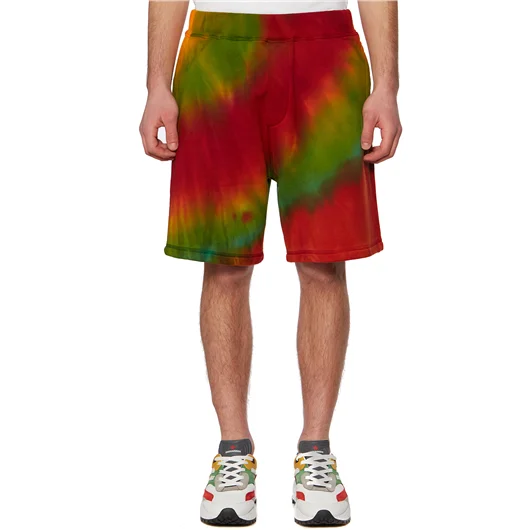 DSQUARED BERMUDA TIE DYE IN COTONE Vendita Economica