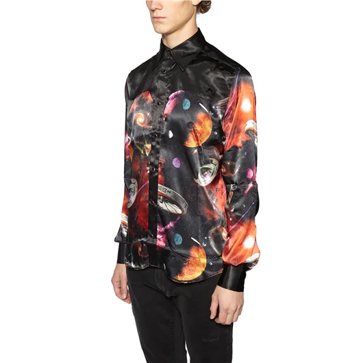 SSS WORLD CORP. CAMICIA FANTASIA ALL OVER Spedizione Gratuita