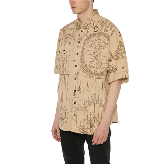 DSQUARED CAMICIA IN COTONE STAMPATA Nuovi prodotti