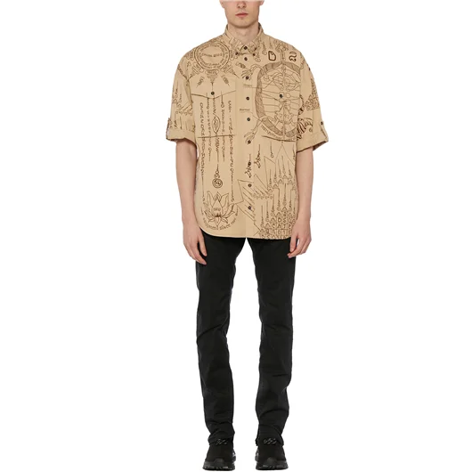 DSQUARED CAMICIA IN COTONE STAMPATA Nuovi prodotti