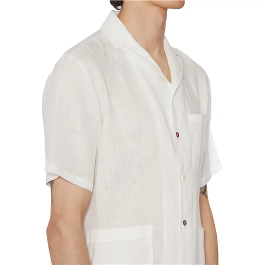 DANIELE ALESSANDRINI CAMICIA IN LINO Sottocosto