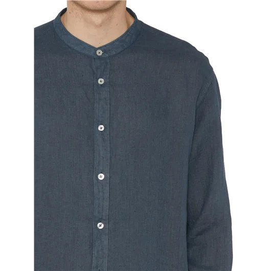 DANIELE ALESSANDRINI CAMICIA KOREANA IN LINO Outlet