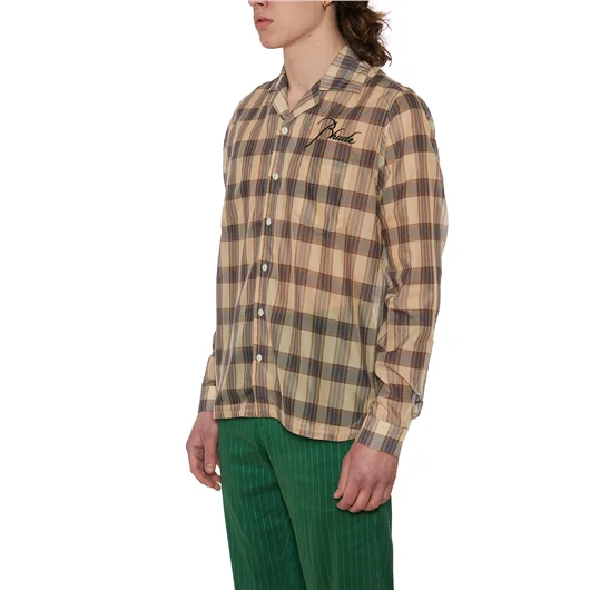 RHUDE CAMICIA LOGO IN MISTO COTONE In Vendita