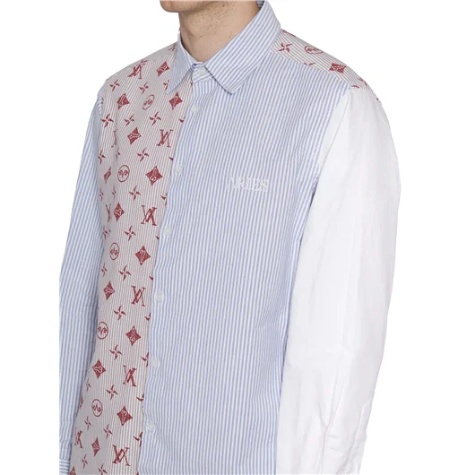 ARIES CAMICIA PATCHWORK IN COTONE Saldi