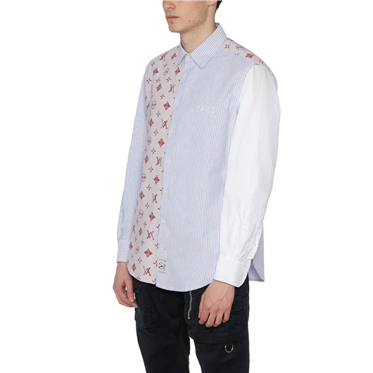 ARIES CAMICIA PATCHWORK IN COTONE Saldi