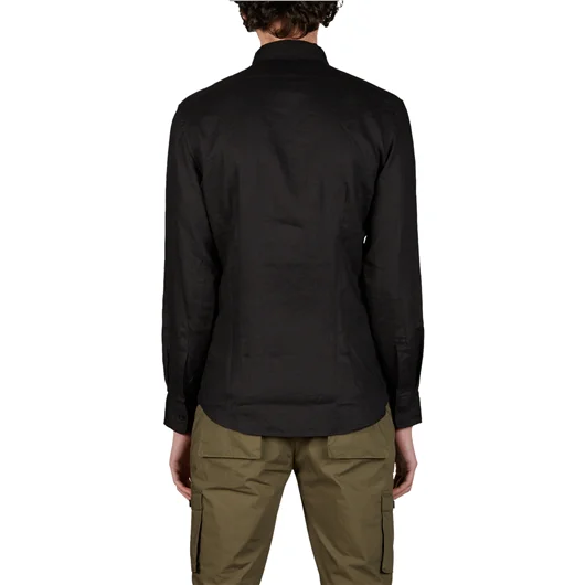 DANIELE ALESSANDRINI CAMICIA SLIM IN LINO Offerte