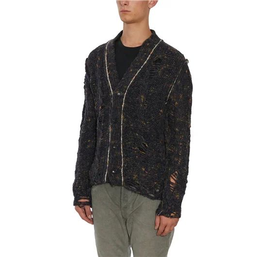 DANIELE ALESSANDRINI CARDIGAN IN MISTO LANA 2025
