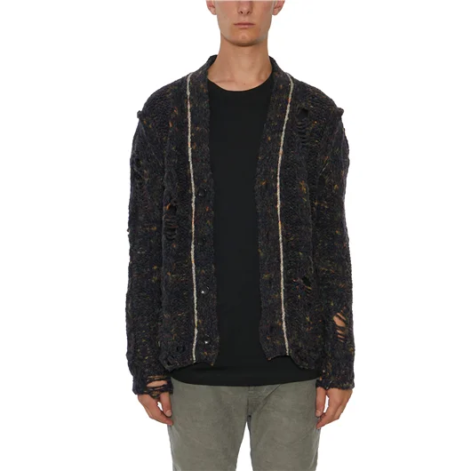 DANIELE ALESSANDRINI CARDIGAN IN MISTO LANA 2025