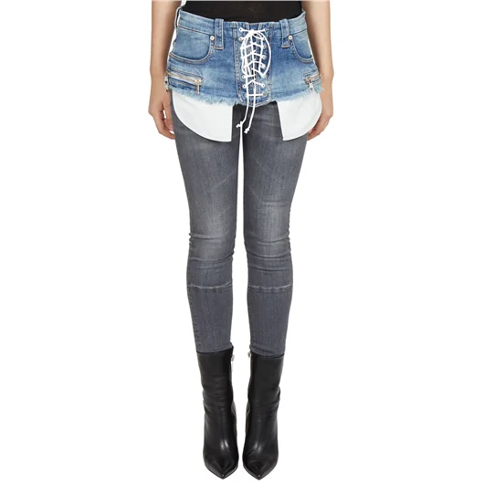 BEN TAVERNITI UNRAVEL CINTURA DENIM LACE UP Qualità
