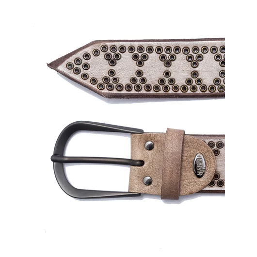 NANNI CINTURA IN PELLE E METALLO 3,00 CM Promozione