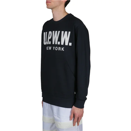 U.P.W.W. FELPA CREWNECK CON INSERTI Qualità Garantita