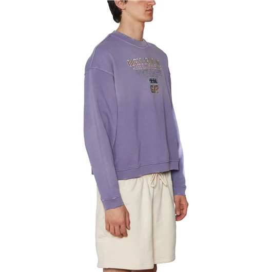 GUESS USA FELPA GIROCOLLO IN COTONE Prezzo Ridotto