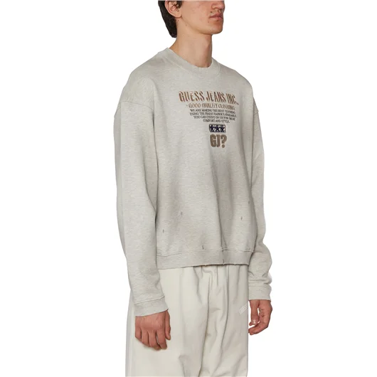GUESS USA FELPA GIROCOLLO IN COTONE Sottocosto