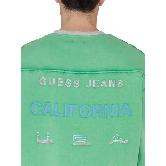 GUESS USA FELPA GIROCOLLO IN COTONE Convenienza