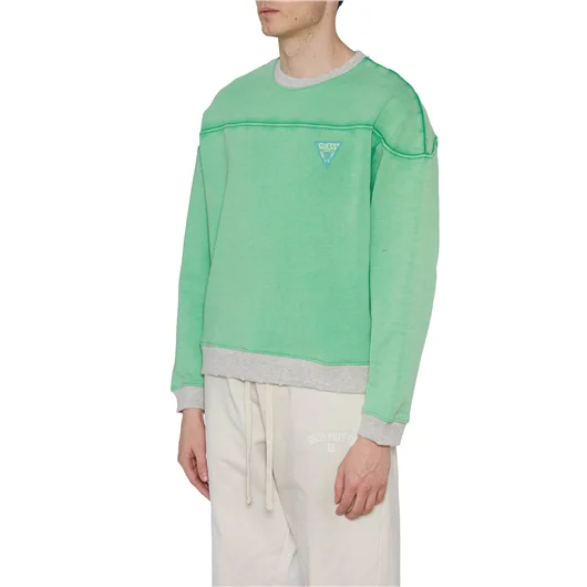 GUESS USA FELPA GIROCOLLO IN COTONE Convenienza