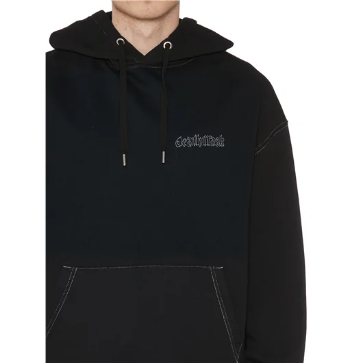 DEATHMASK FELPA IN COTONE CON CAPPUCCIO In Vendita