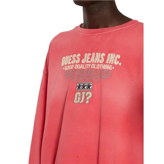GUESS USA FELPA LOGO IN COTONE Vendite stagionali