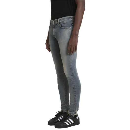 REPRESENT JEANS IN DENIM WASHED BLU Soddisfazione Garantita