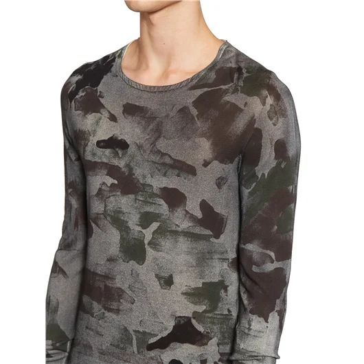 MD75 MAGLIA GIROCOLLO CAMOUFLAGE Consegna Veloce