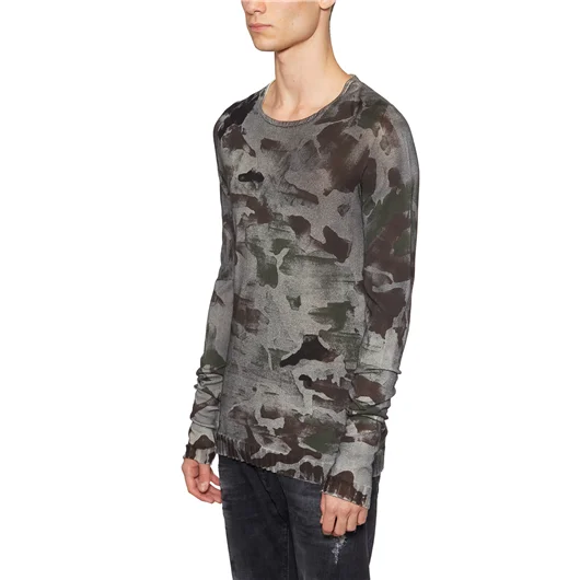 MD75 MAGLIA GIROCOLLO CAMOUFLAGE Consegna Veloce