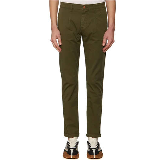 DANIELE ALESSANDRINI PANTALONE CHINO IN COTONE Offerta natalizia