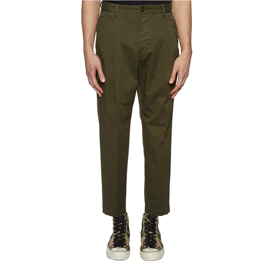 DSQUARED PANTALONE IN COTONE 2 PLEATS FIT Vendita calda