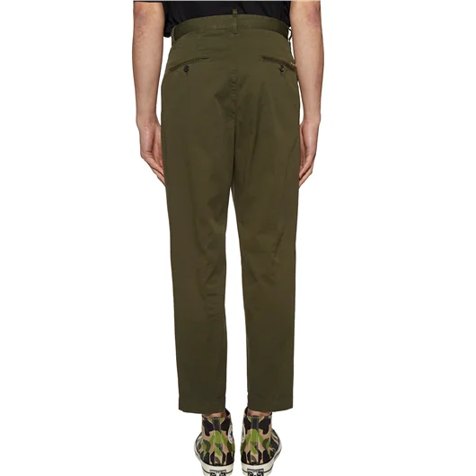 DSQUARED PANTALONE IN COTONE 2 PLEATS FIT Vendita calda