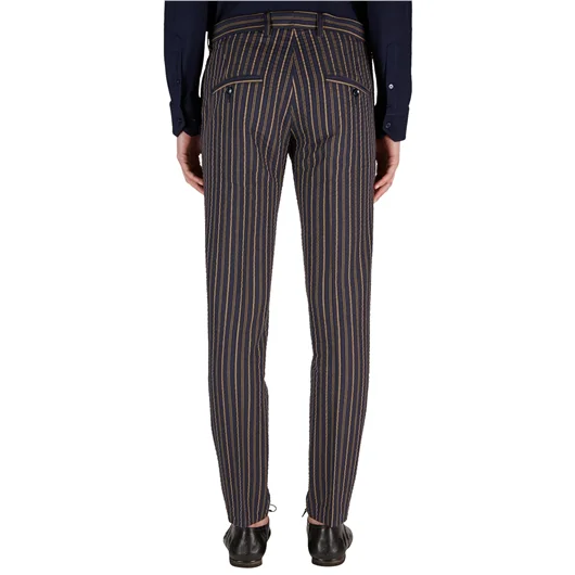 DANIELE ALESSANDRINI PANTALONE IN COTONE A RIGHE Offerta migliore