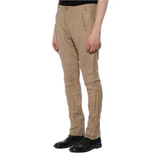 MASNADA PANTALONE IN COTONE E LINO Offerta temporanea