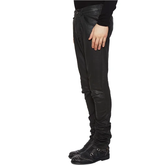 NOSTRASANTISSIMA PANTALONE IN DENIM SLIM SPALMATO Offerte stagionali