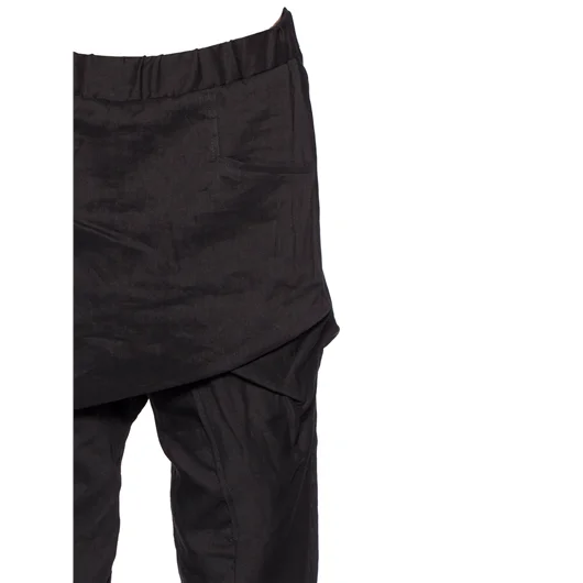 THAMANYAH PANTALONE IN LANA E LINO Prezzo basso