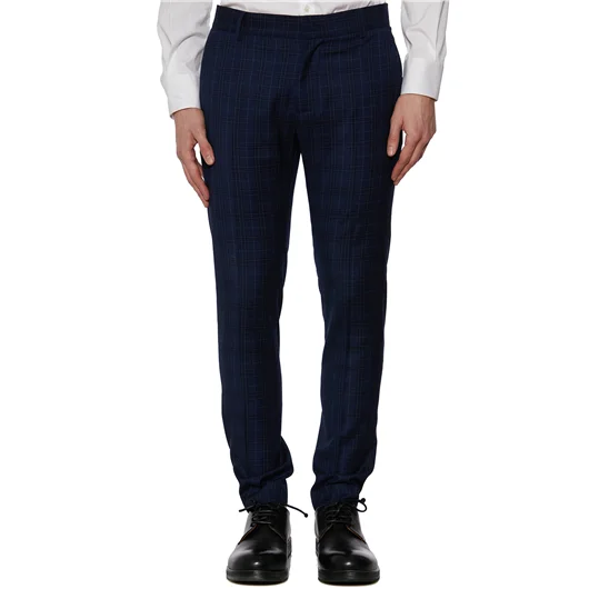 DANIELE ALESSANDRINI PANTALONE SLIMATO IN CHECK Italy
