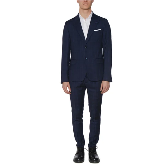 DANIELE ALESSANDRINI PANTALONE SLIMATO IN CHECK Italy