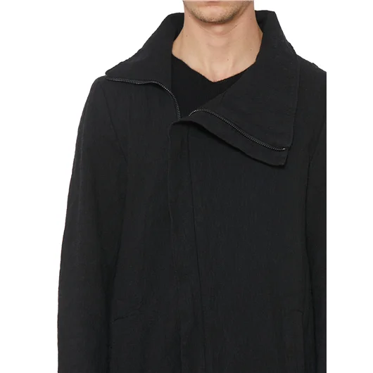DAUB PARKA ASIMMETRICO IN COTONE E LANA Promozione Limitata